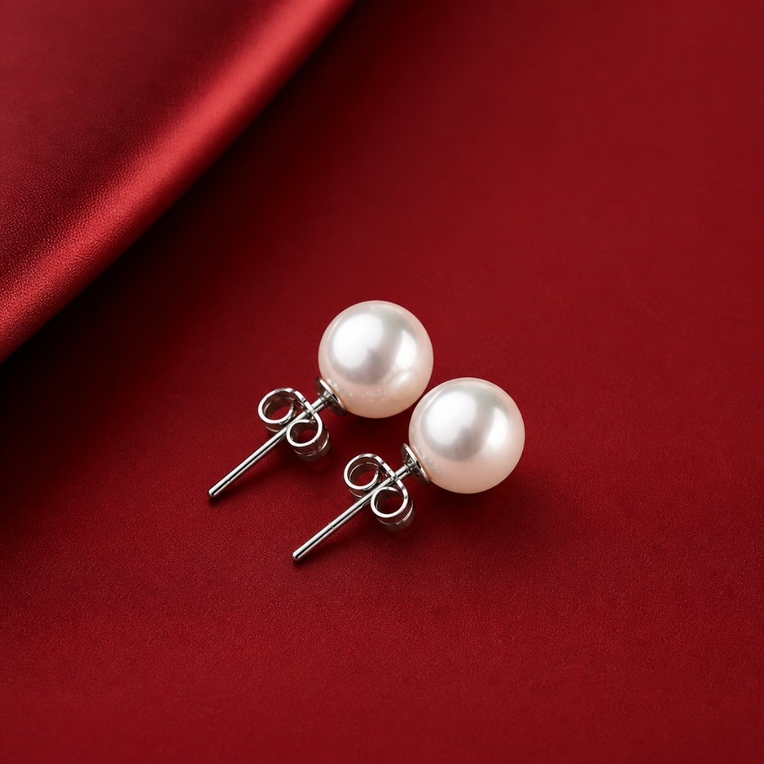 Elegant Style Earring 8mm Pearl Style Stud Earrings for Women Elegant Minimalist Jewelry Gift