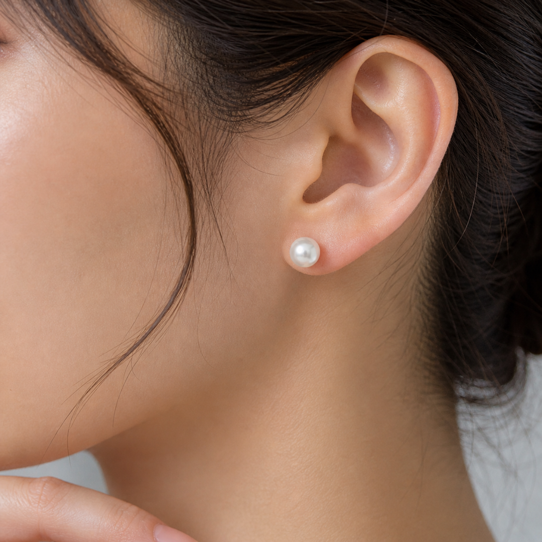 Elegant Style Earring 8mm Pearl Style Stud Earrings for Women Elegant Minimalist Jewelry Gift
