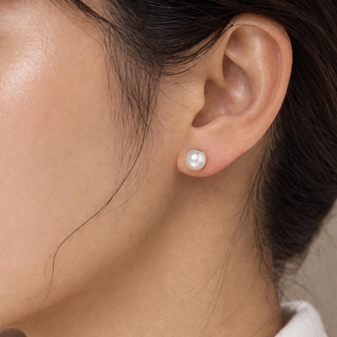 Elegant Style Earring 8mm Pearl Style Stud Earrings for Women Elegant Minimalist Jewelry Gift