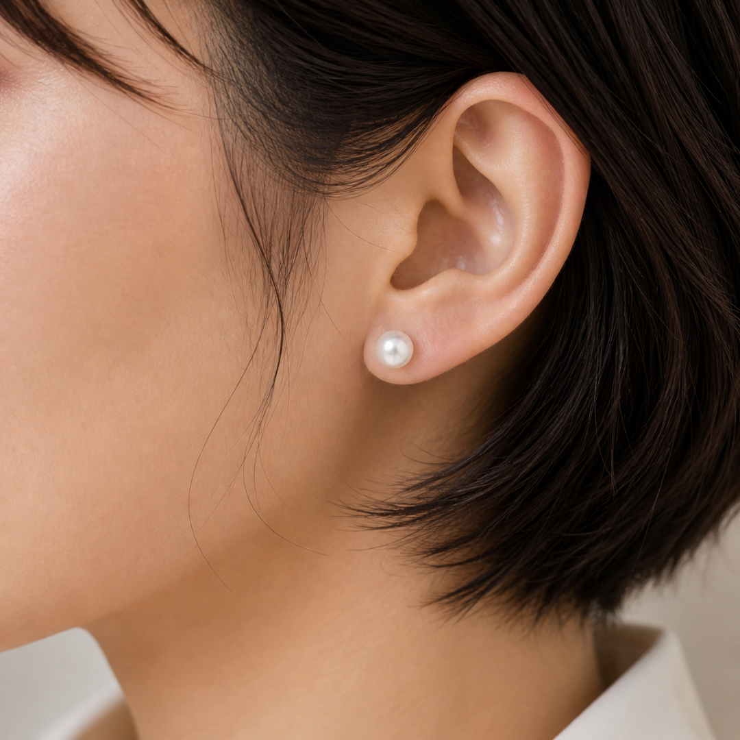Elegant Style Earring 8mm Pearl Style Stud Earrings for Women Elegant Minimalist Jewelry Gift