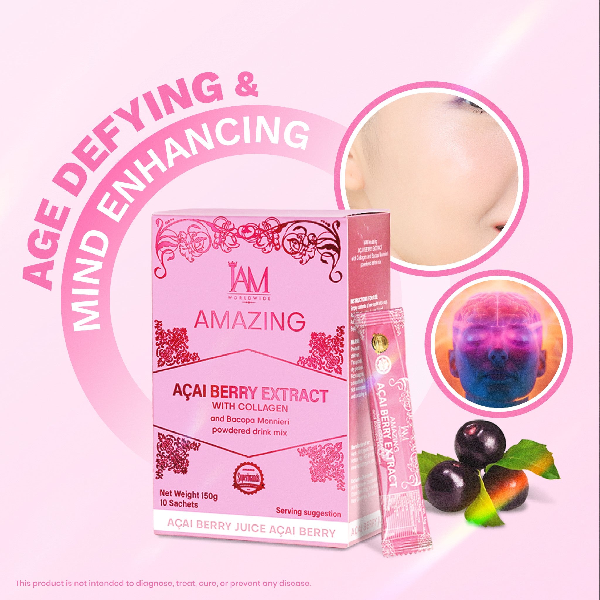 Amazing Acai Berry Extract with Collagen and Bacopa Monnieri