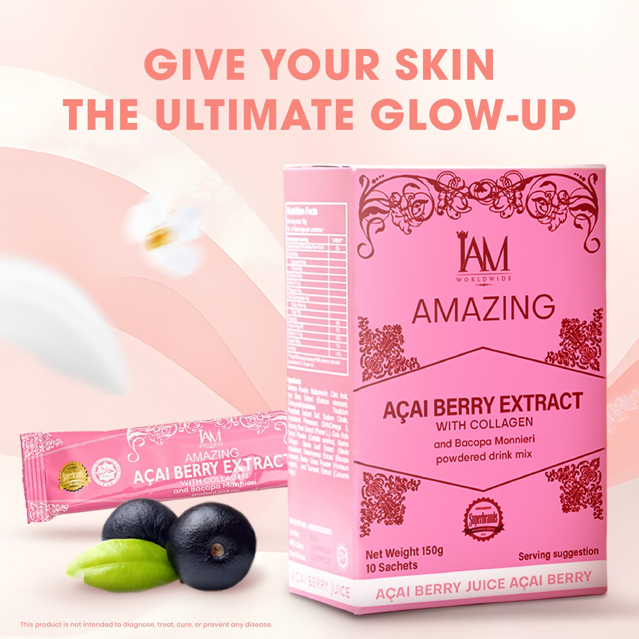 Amazing Acai Berry Extract with Collagen and Bacopa Monnieri