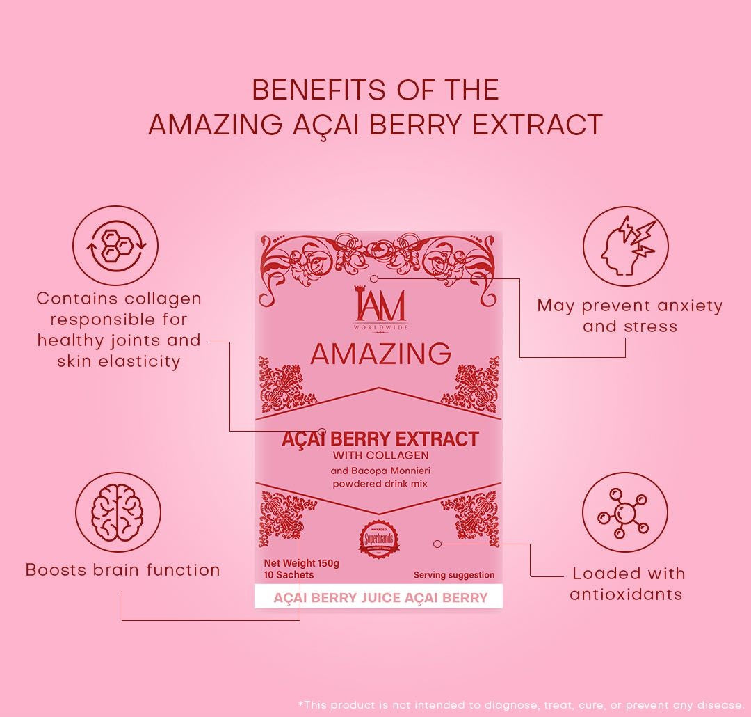 Amazing Acai Berry Extract with Collagen and Bacopa Monnieri