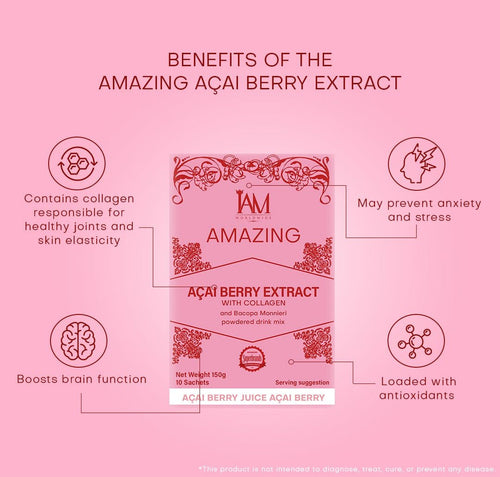 Amazing Acai Berry Extract with Collagen and Bacopa Monnieri