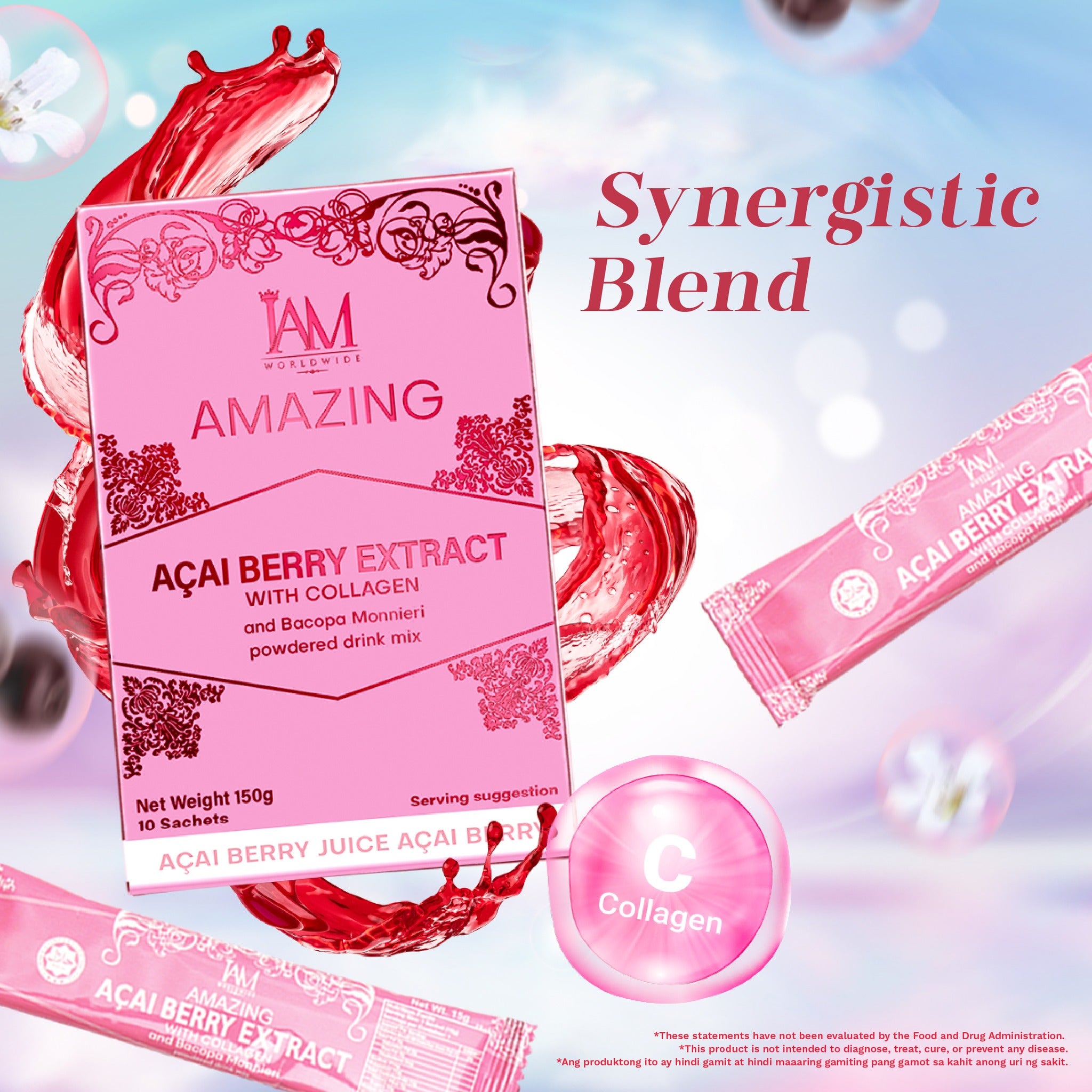 Amazing Acai Berry Extract with Collagen and Bacopa Monnieri