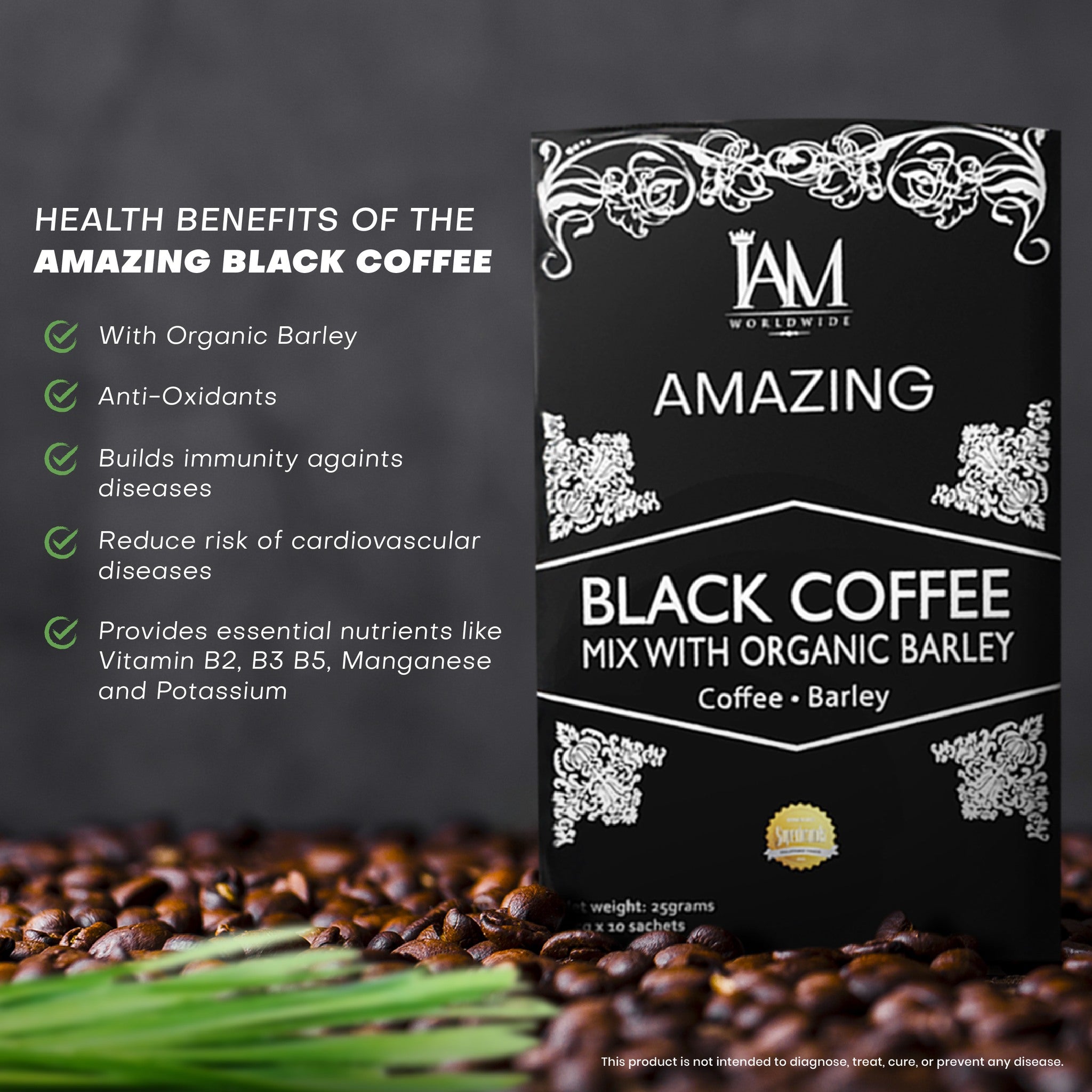 Amazing Black Coffee with Barley