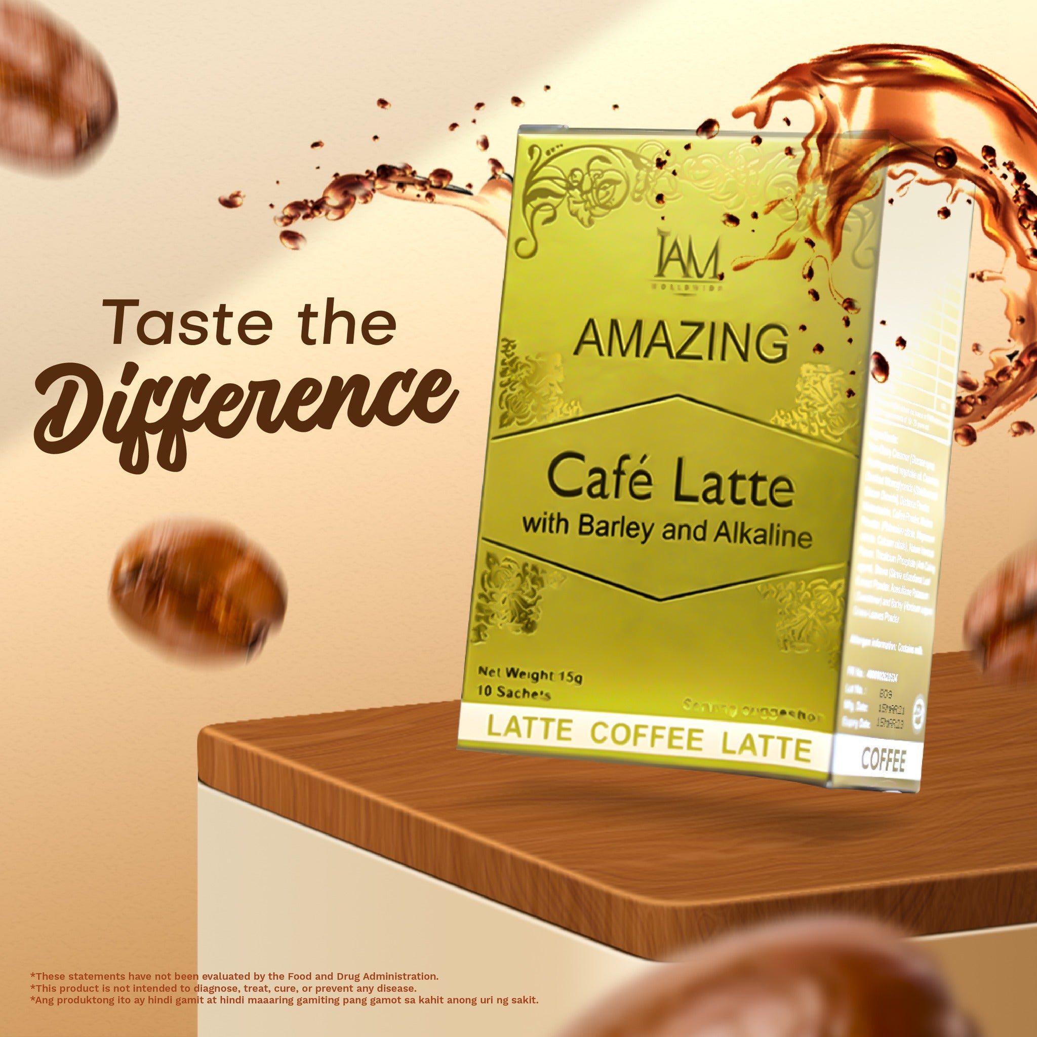 Amazing Cafe Latte with Barley and Alkaline