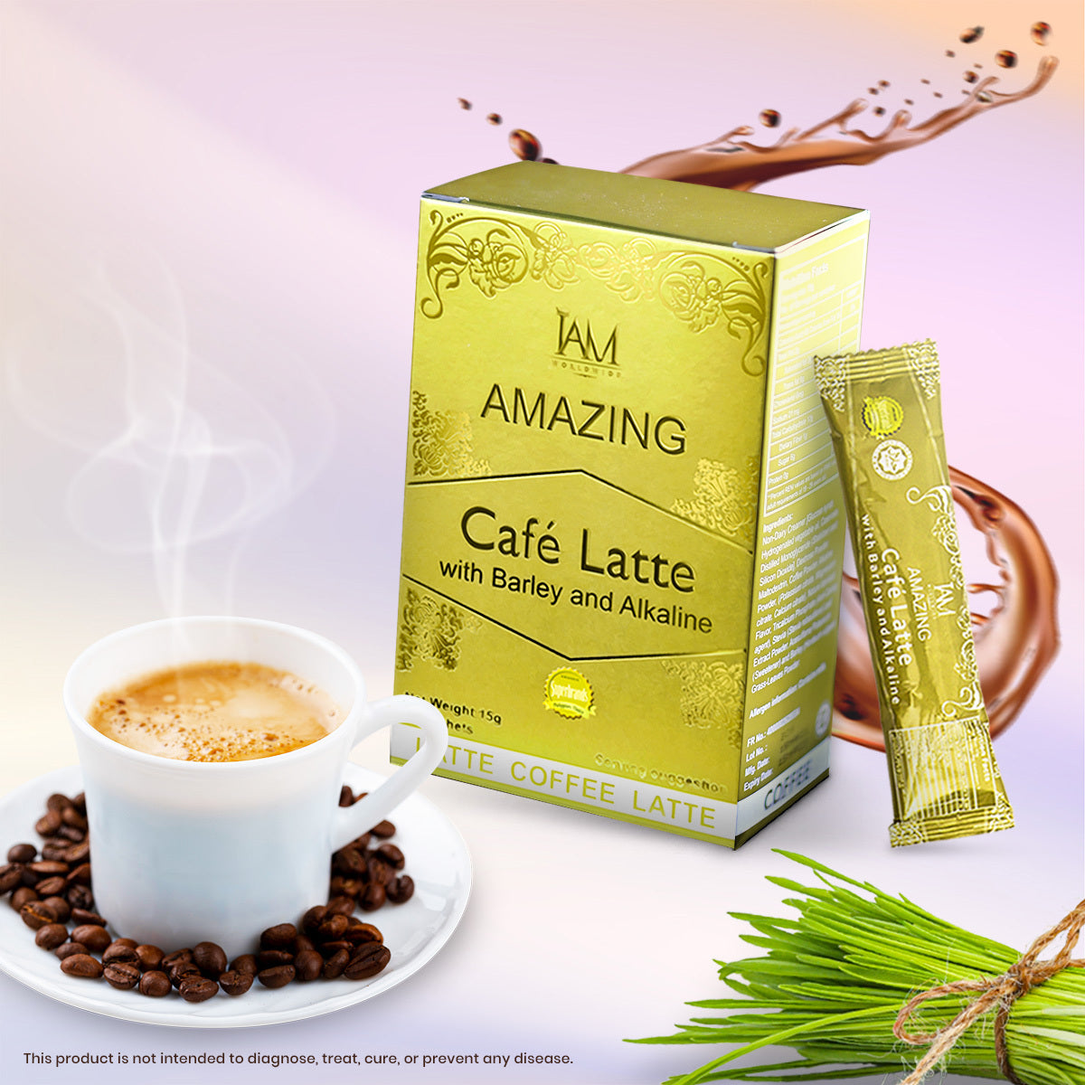 Amazing Cafe Latte with Barley and Alkaline