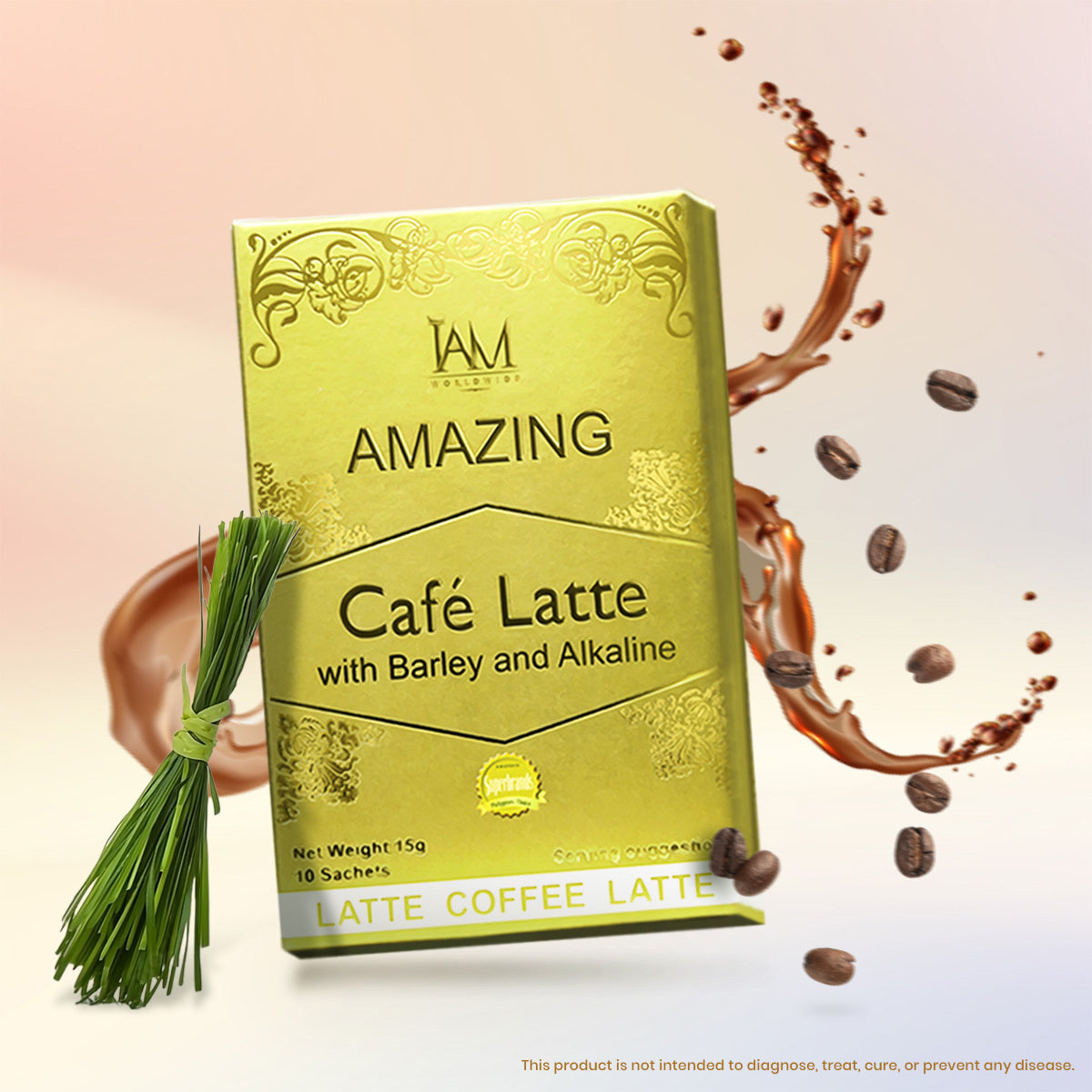 Amazing Cafe Latte with Barley and Alkaline