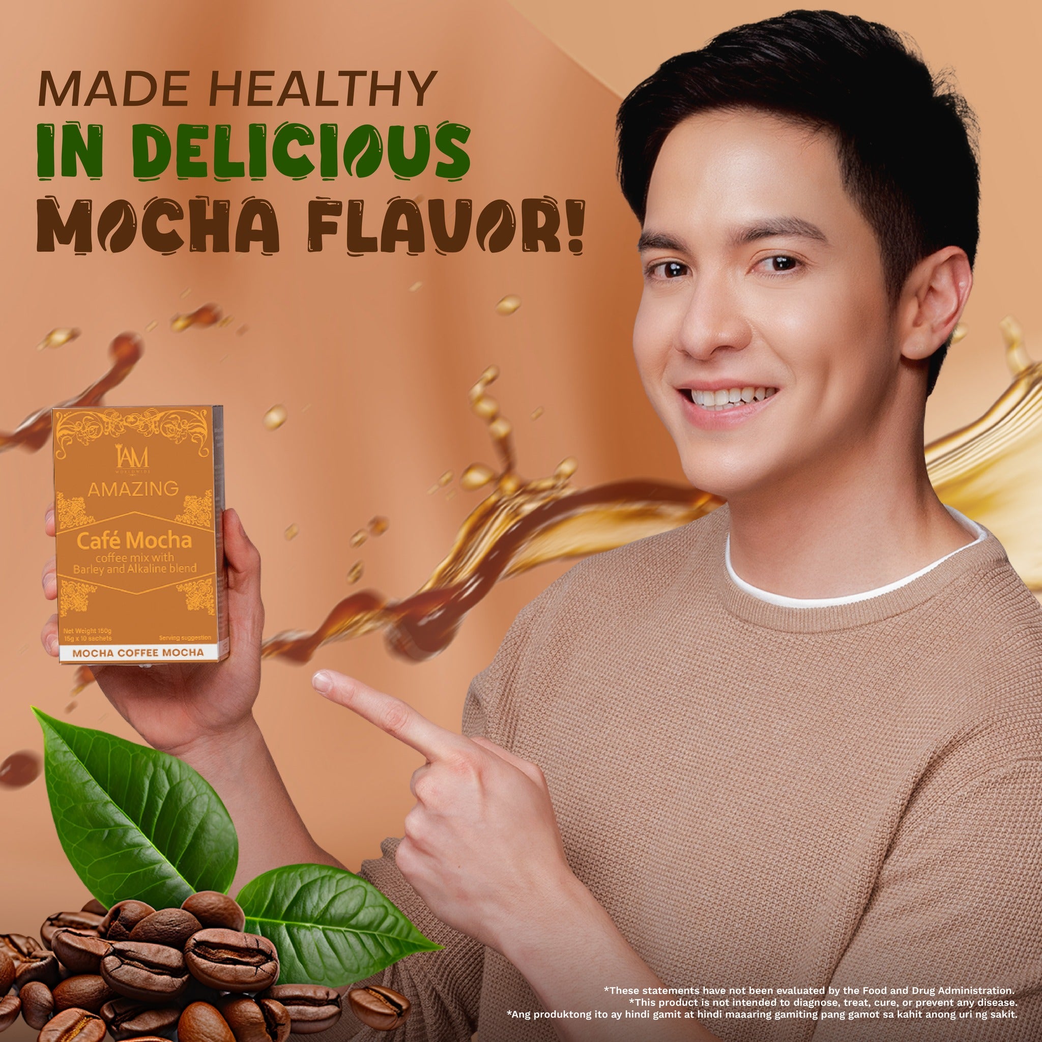 Amazing Cafe Mocha with Barley and Alkaline