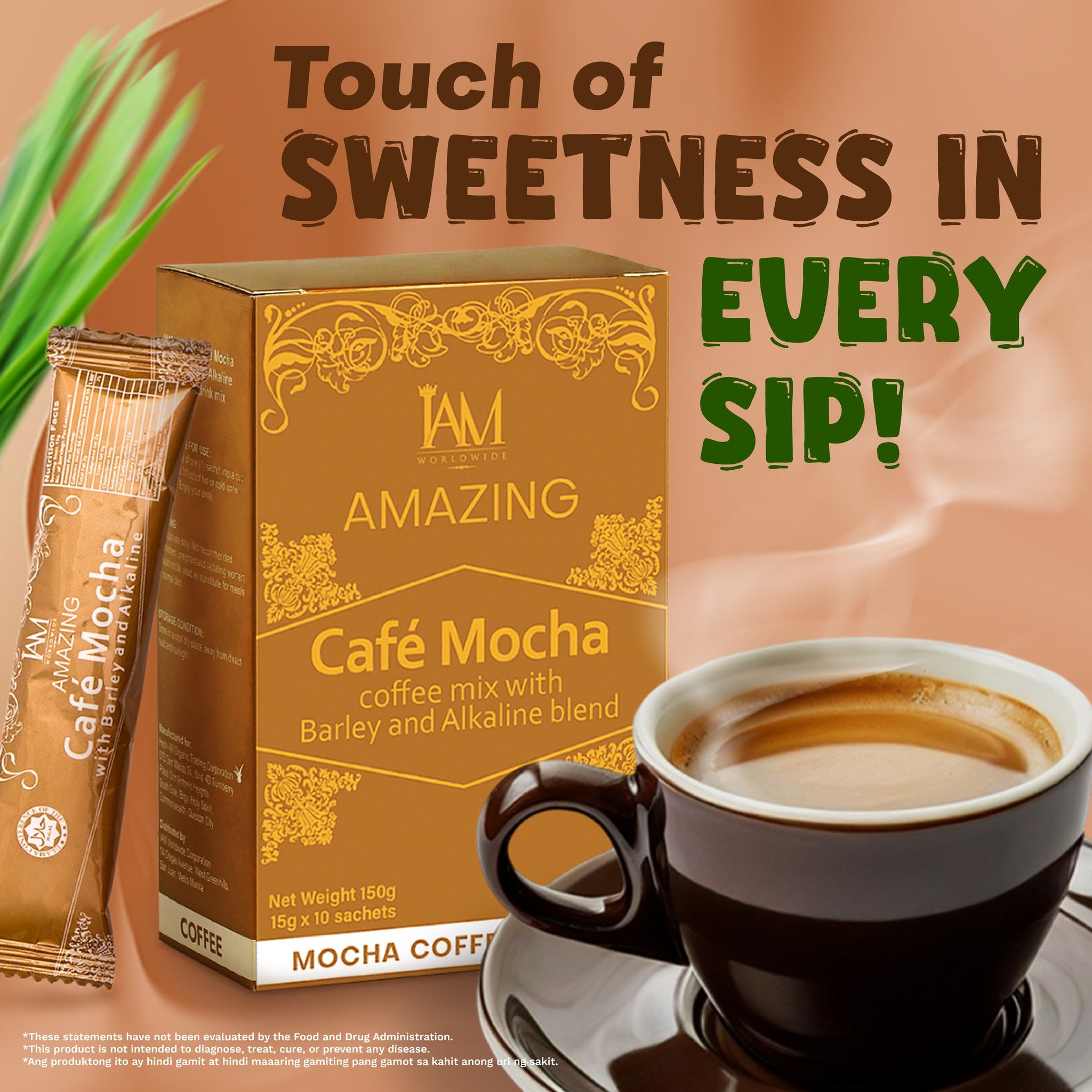 Amazing Cafe Mocha with Barley and Alkaline
