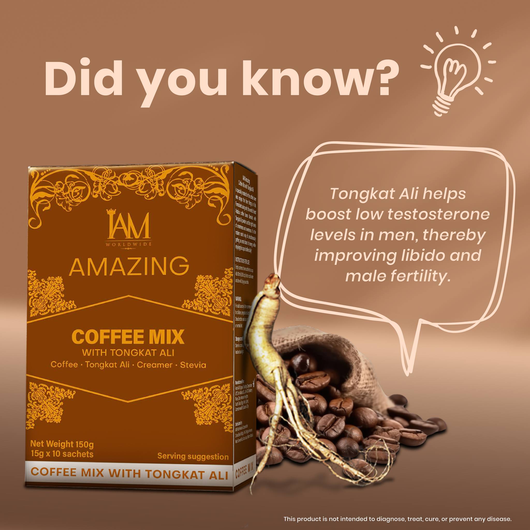 Amazing Coffee Mix with Tongkat-Ali Coffee