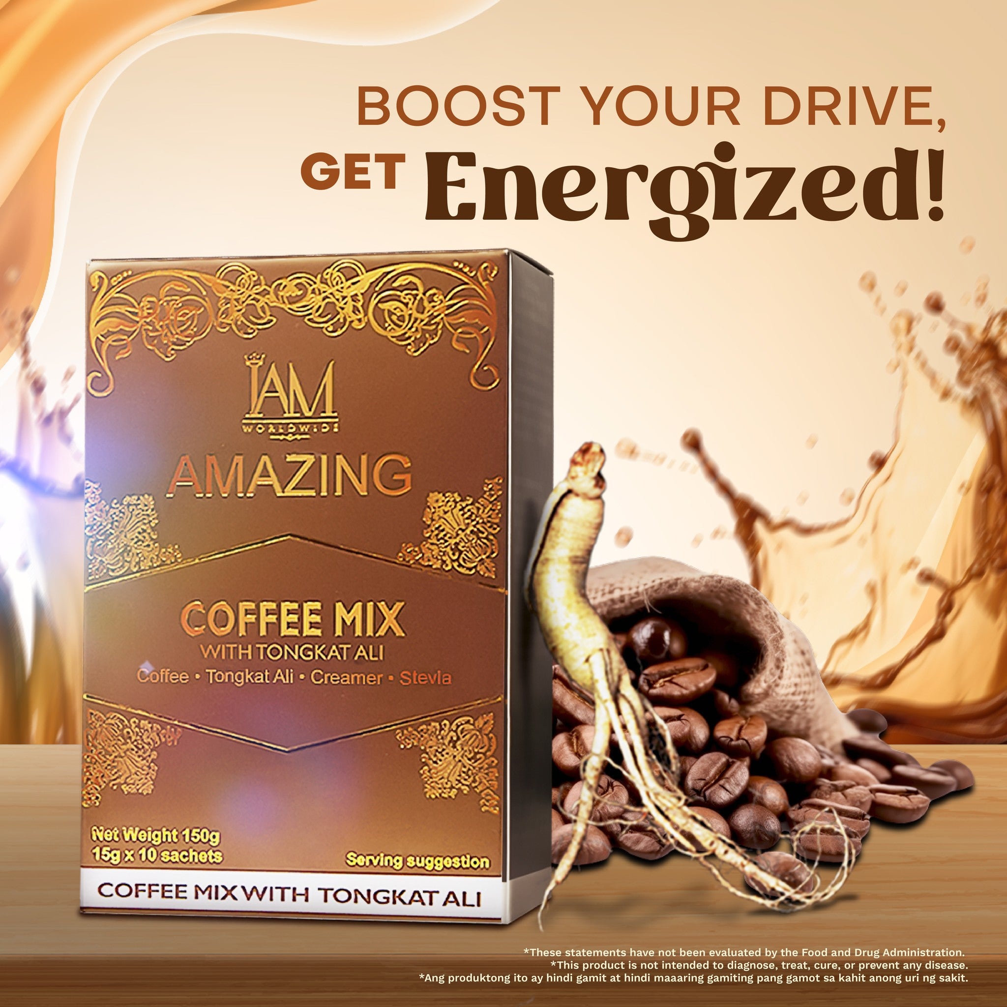 Amazing Coffee Mix with Tongkat-Ali Coffee