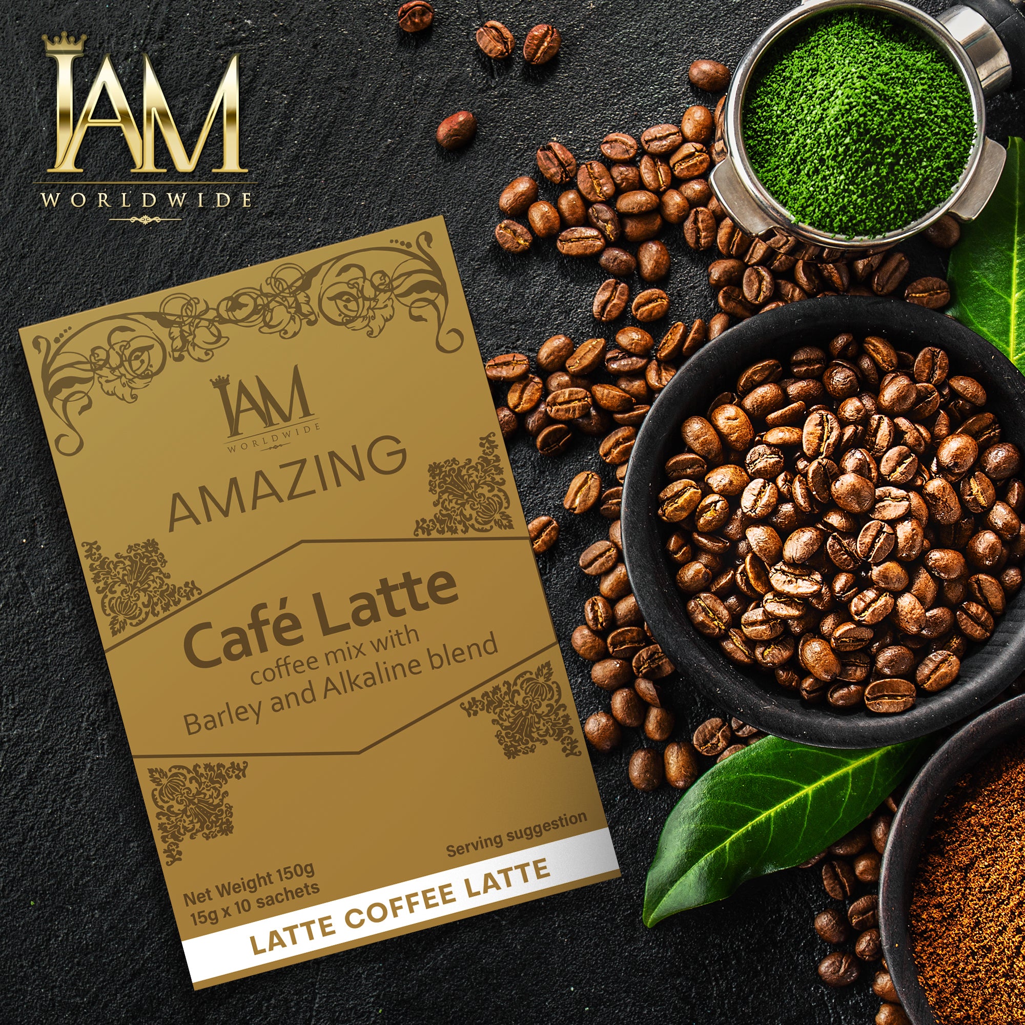 Amazing Cafe Latte with Barley and Alkaline